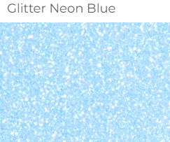 7.75" X 1 YD Glitter HTV Neon Blue